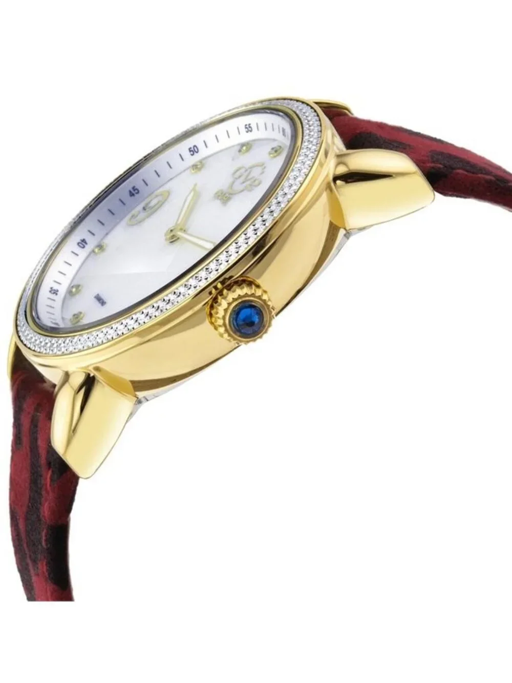 NWT Gv2 By Gevril Ravenna Diamond White Mother of Pearl Dial Ladies Watch